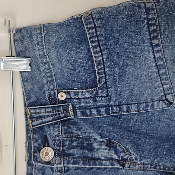 Union Bay Faded Blue Jean Shorts Juniors Size 0 26W - Picture 2 of 10